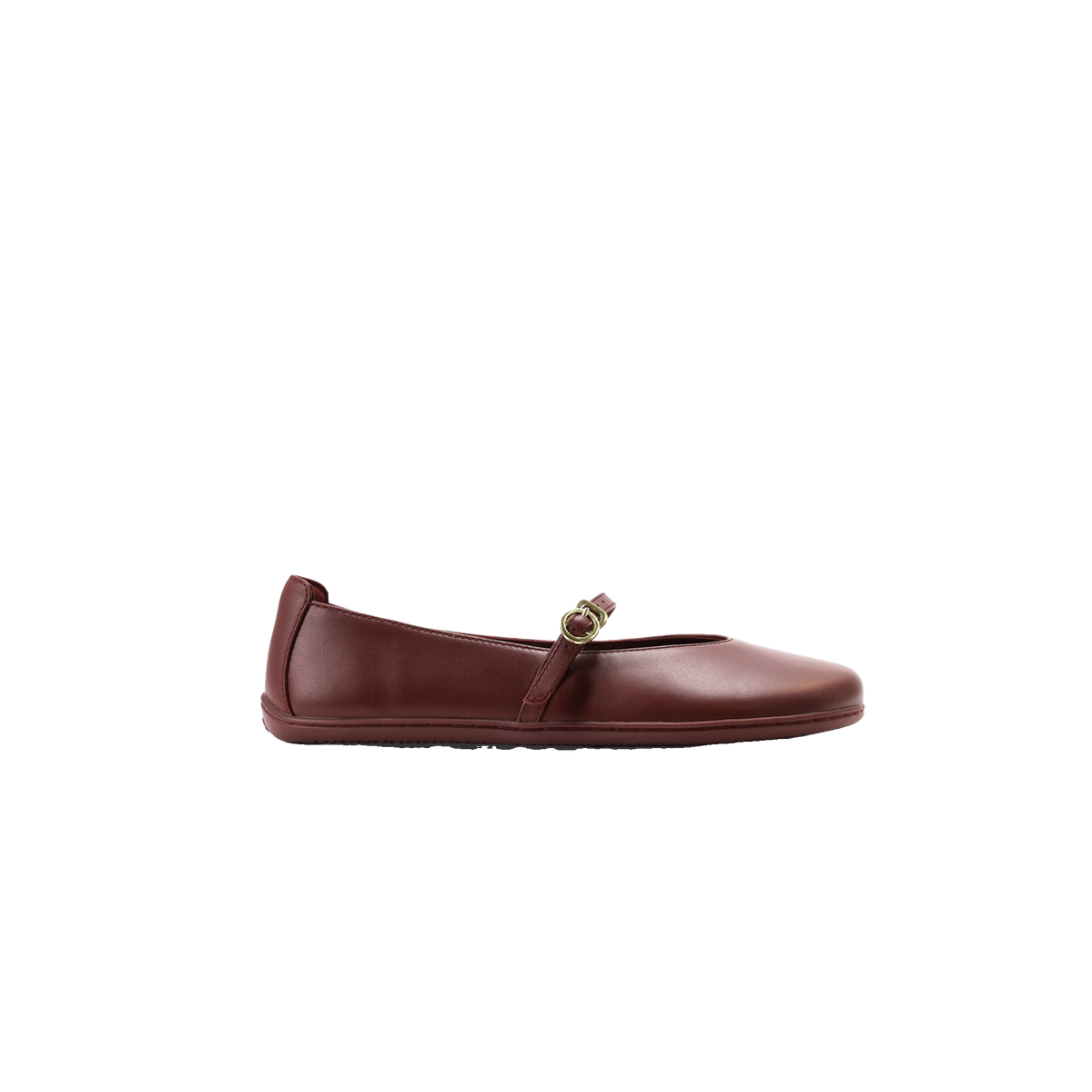 Be Lenka Amalea Dam Burgundy – barfota Mary Jane-ballerina i vinrött, sidovy