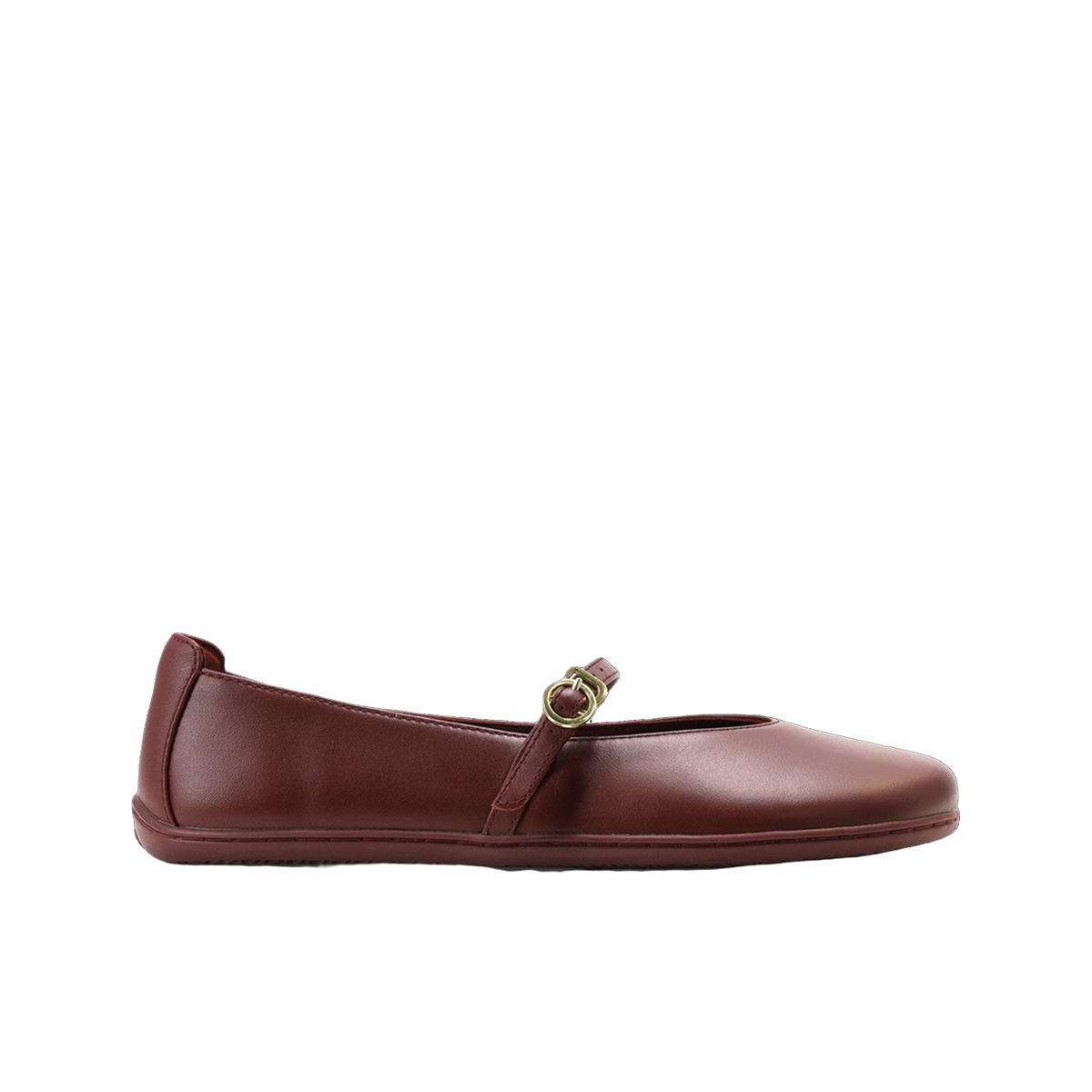 Be Lenka Amalea Dam Burgundy – barfota Mary Jane-ballerina i vinrött, sidovy