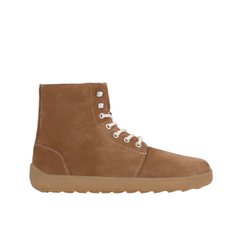 Be Lenka Winter 3.0 Dam Walnut Brown – varmfodrad barfota-vinterkänga, sidovy