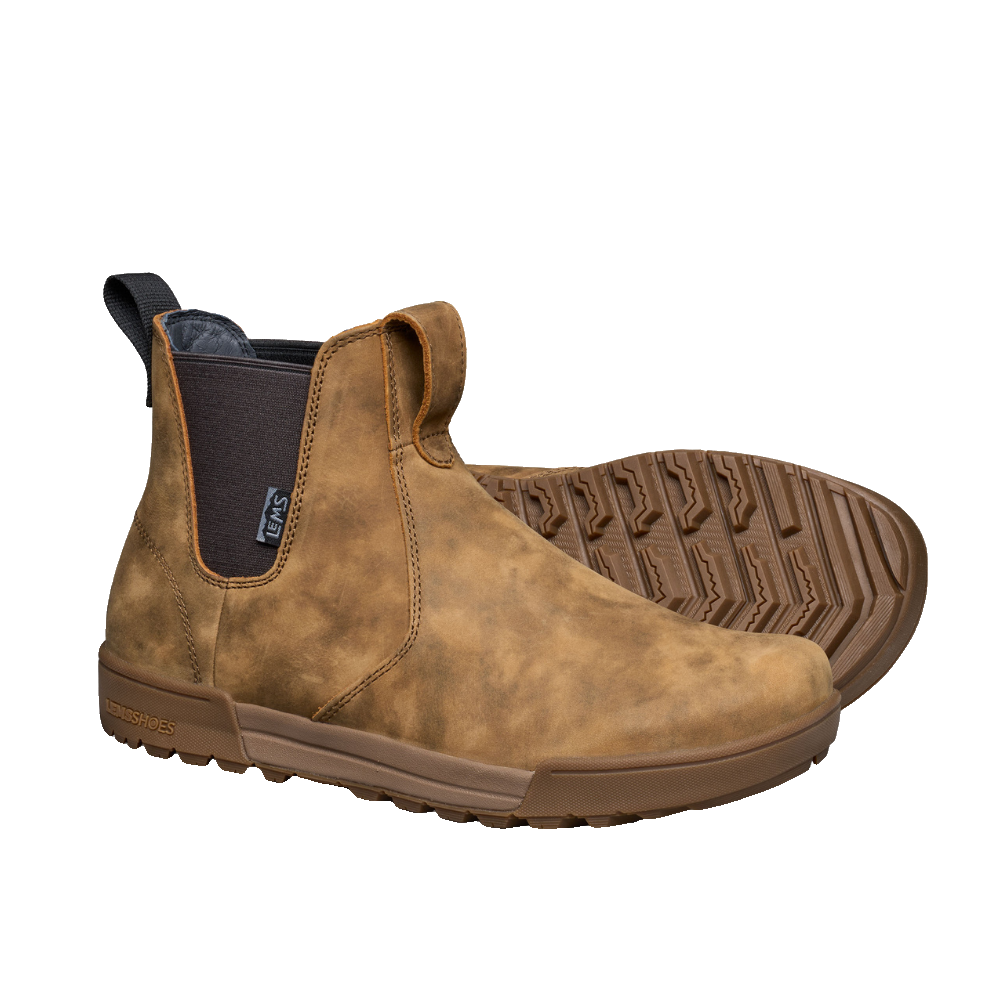 Lems Shoes Chelsea Tuff Unisex Rustic chelseaboots, detaljbild av materialet