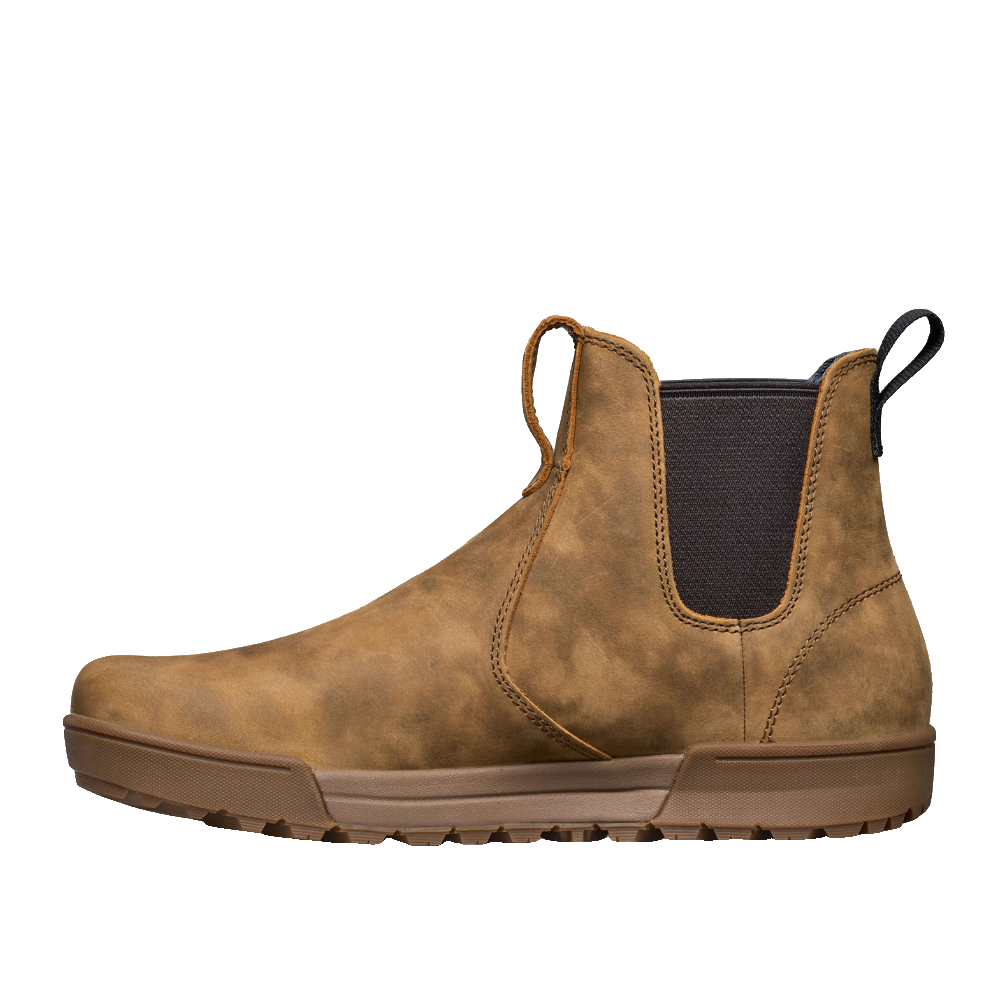 Lems Shoes Chelsea Tuff Unisex Rustic chelseaboots, närbild på tåboxen