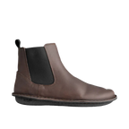 Vibae Helsinki Unisex Mörkbrun chelseaboots, sedd från sidan