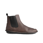 Vibae Helsinki Unisex Mörkbrun chelseaboots, sedd från sidan