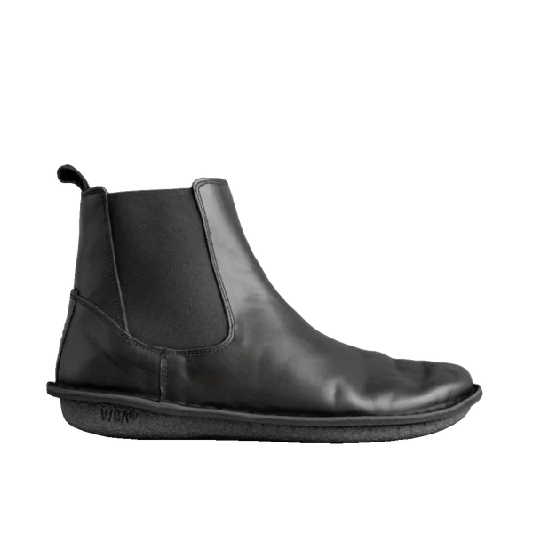 Vibae Helsinki Unisex Svart chelseaboots, sedd från sidan