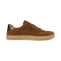 Koel Helena Suede Dam Cognac – barfotasneaker i cognacfärgad mocka med bred tåbox, sidovy