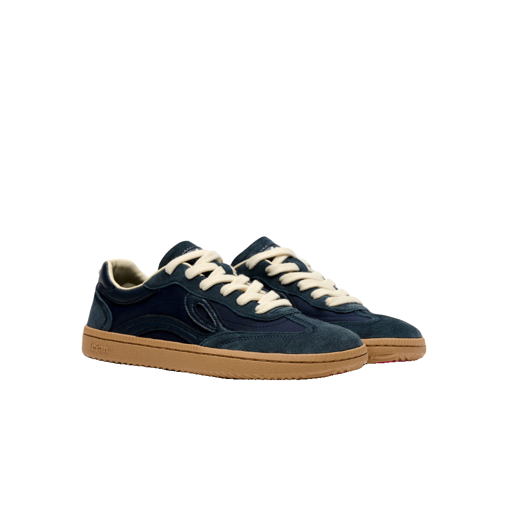 Lejan One Unisex Navy sneaker, bakifrån
