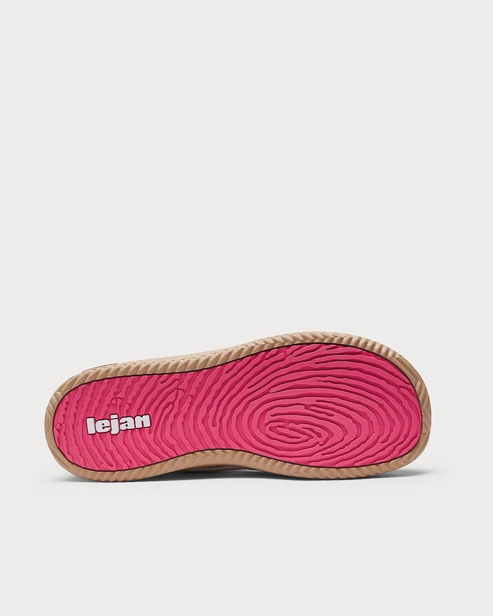 Lejan One Unisex Chocolate – tunn och flexibel gummisula, underifrån