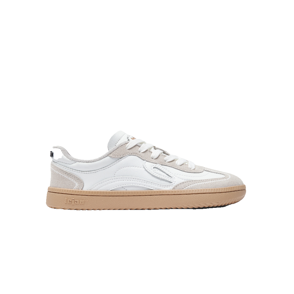 Lejan One Mocka Unisex White sneaker, sedd från sidan