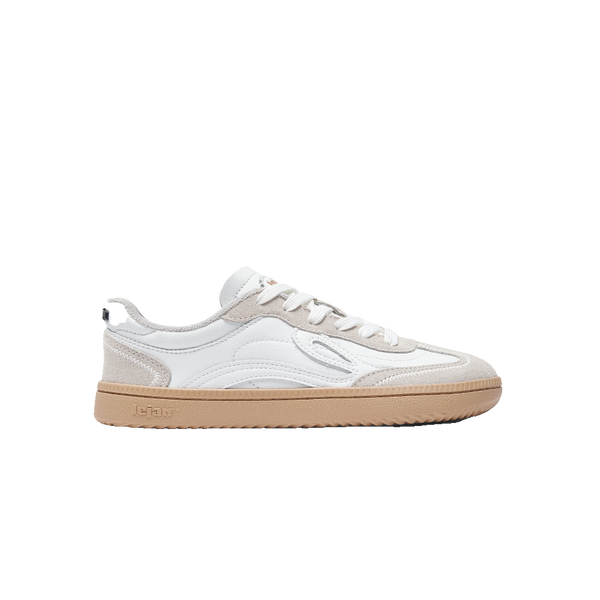 Lejan One Mocka Unisex White sneaker, sedd från sidan