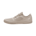 Xero Shoes Nexus Knit Silver Lining – stilren barfotasko i stickad beige mesh med bred tåbox, flexibel yttersula och noll drop för naturlig fotrörelse i vardagen