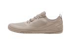 Xero Shoes Nexus Knit Silver Lining – stilren barfotasko i stickad beige mesh med bred tåbox, flexibel yttersula och noll drop för naturlig fotrörelse i vardagen