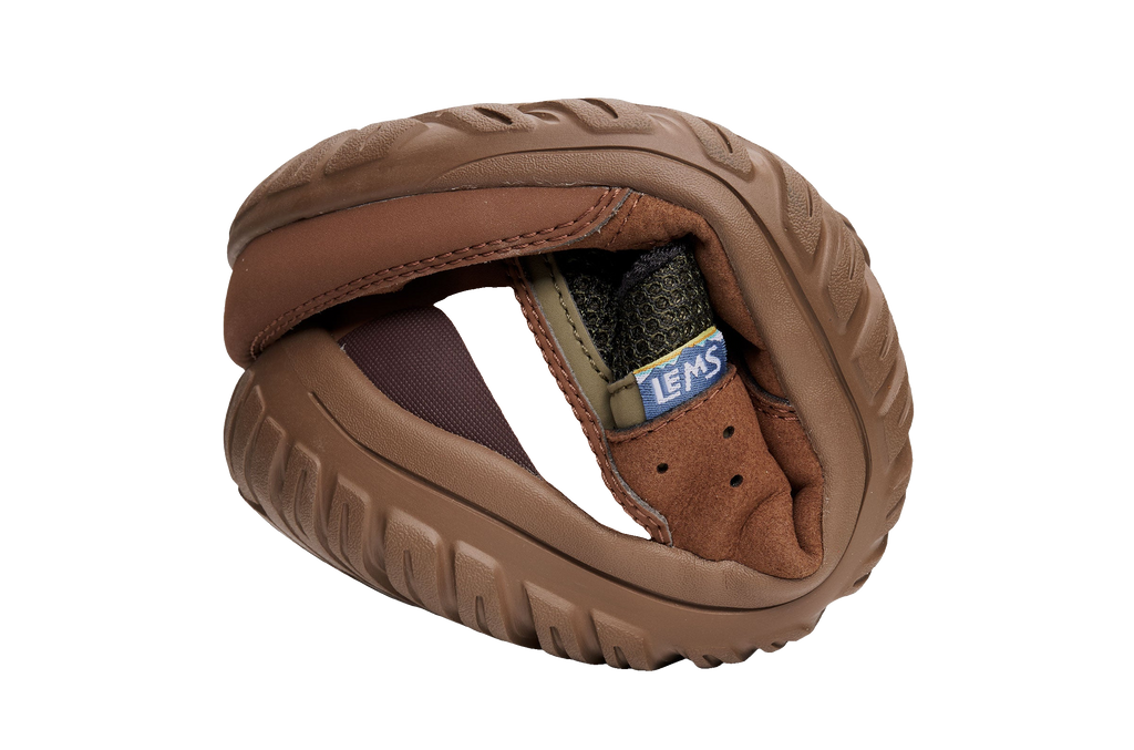 Lems Shoes Primal Zen Unisex Woodland sneaker, detaljbild av materialet
