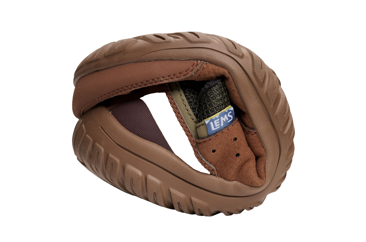 Lems Shoes Primal Zen Unisex Woodland sneaker, detaljbild av materialet