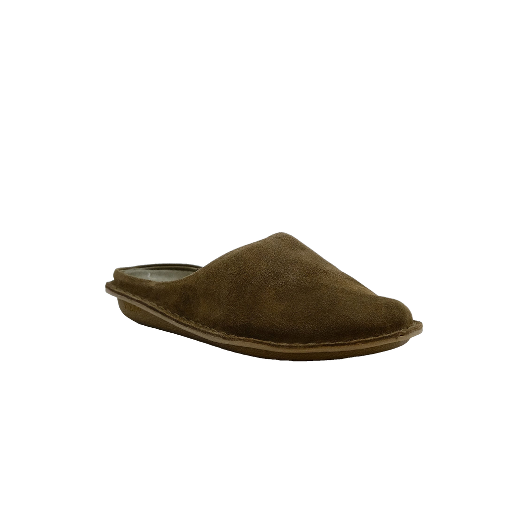 Vibae Roma Bio Suede Unisex Bosco Khaki sko, sulan underifrån