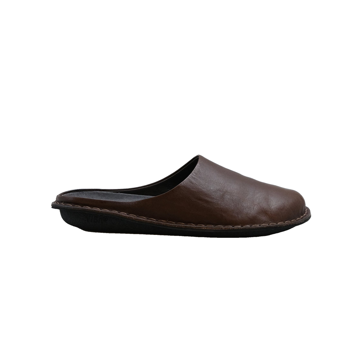 Vibae Roma Leather Unisex Cocoa Brown sko, sedd från sidan