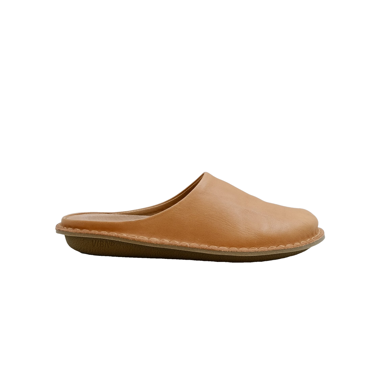Vibae Roma Leather Unisex Fawn Tan sko, sedd från sidan