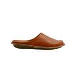 Vibae Roma Leather Unisex Cognac Brown sko, sedd från sidan