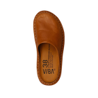 Vibae Roma Leather Unisex Cognac Brown sko, ovanifrån