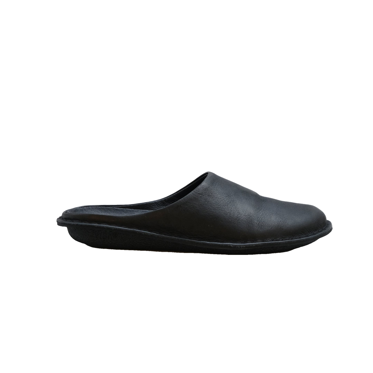 Vibae Roma Leather Unisex Preto Black sko, sedd från sidan