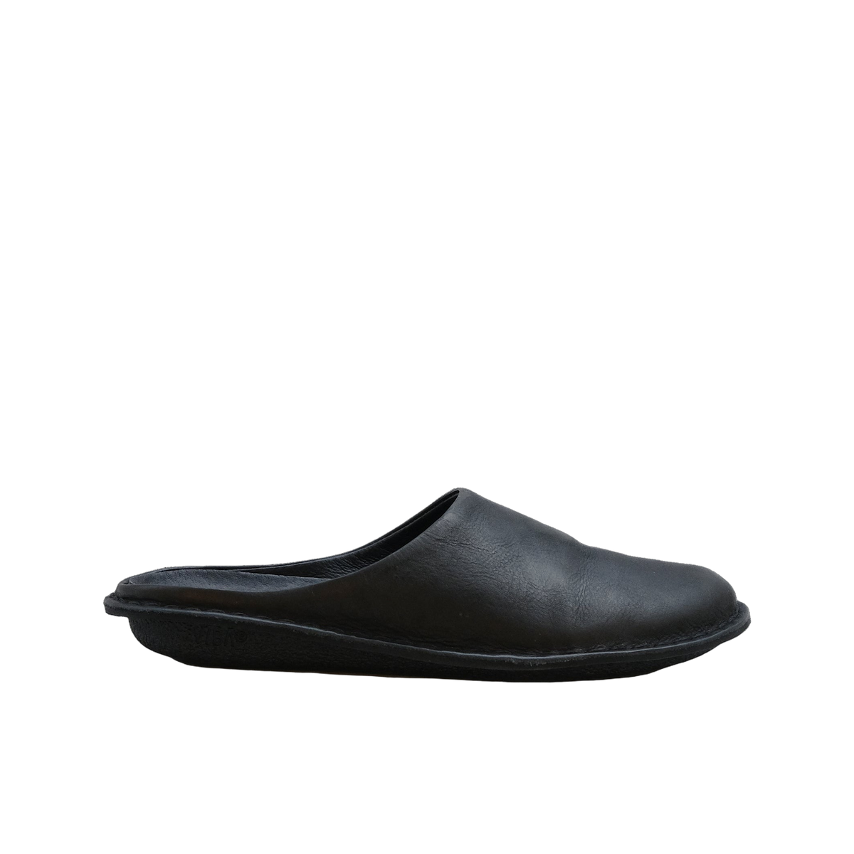 Vibae Roma Leather Unisex Preto Black sko, sedd från sidan