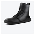 Skinners Astra II Black – barfotaboot i svart läder, framvy