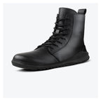 Skinners Astra II Black – barfotaboot i svart läder, framvy