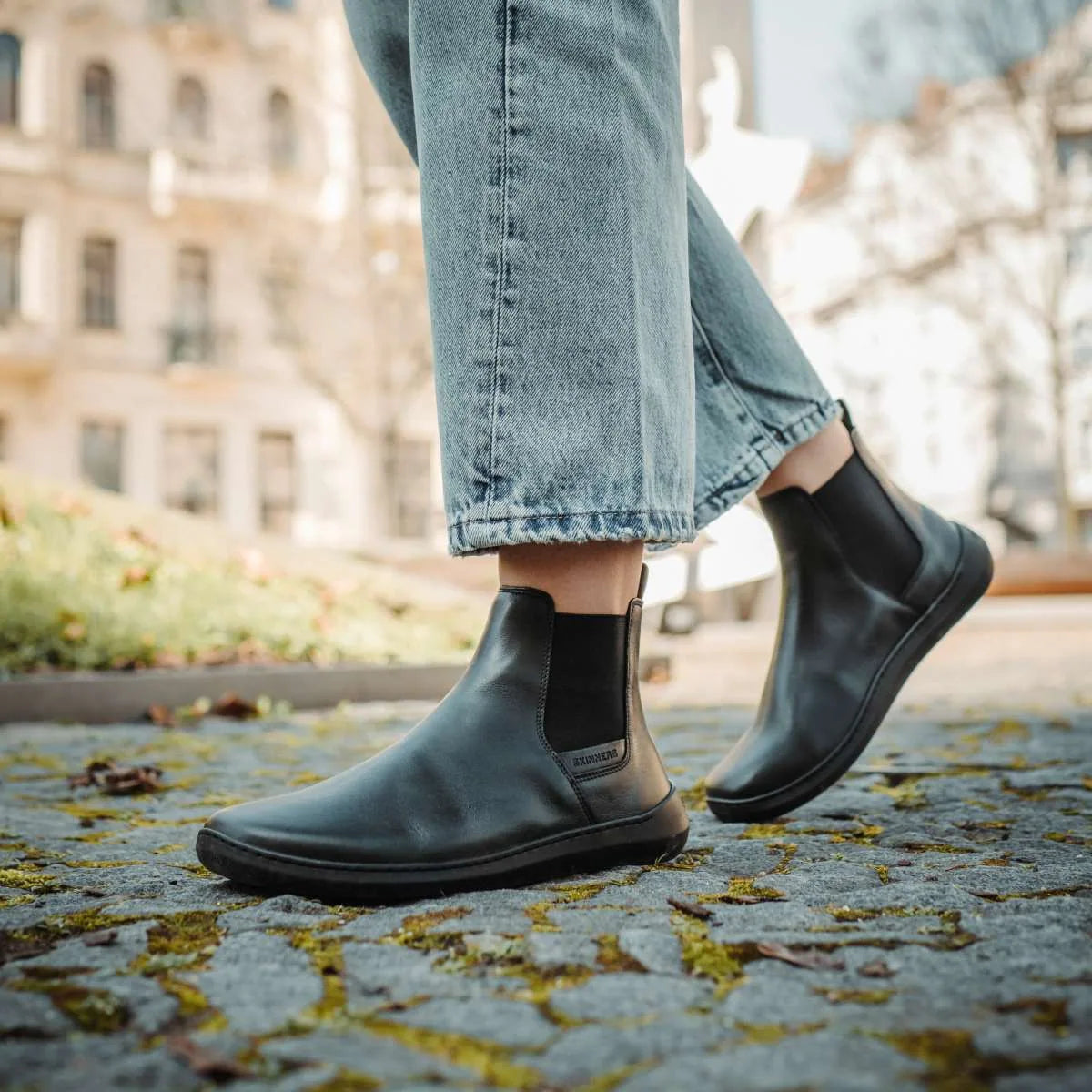 Skinners Chelsea Herr Black – detaljvy