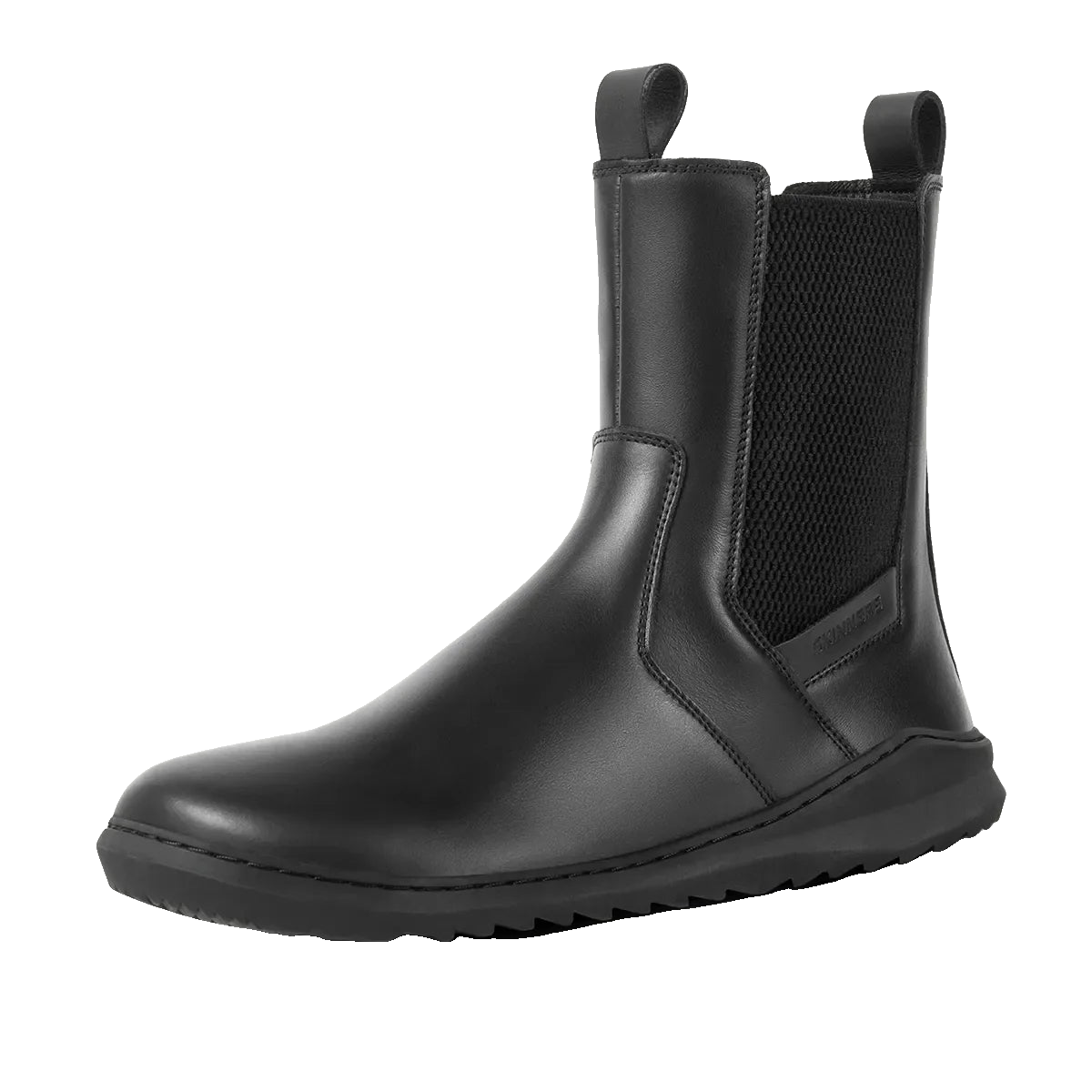 Skinners Chelsea Ice Dam Black – vinterfodrad chelseaboot i svart läder, framvy