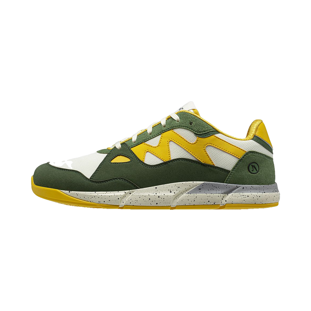Joe Nimble Sneaker Addict Dam Green/Yellow sneaker, sedd från sidan