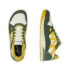 Joe Nimble Sneaker Addict Dam Green/Yellow sneaker, ovanifrån