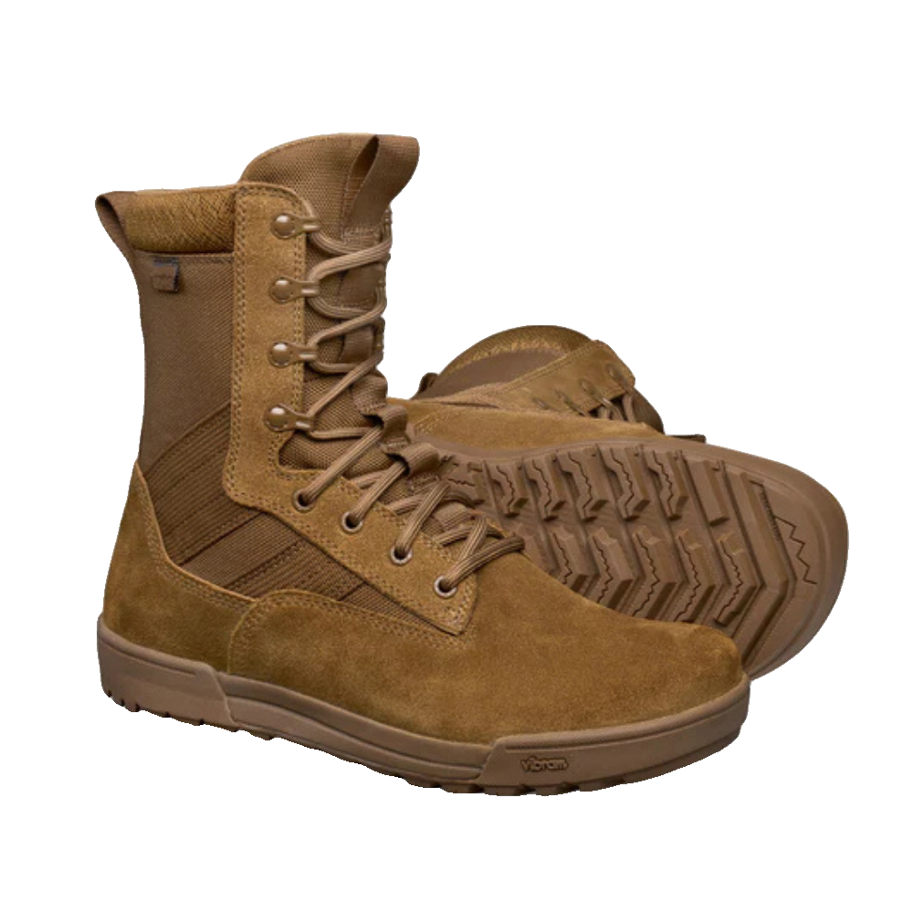 Lems Shoes Tactical Pro Tall Boot Unisex Coyote känga, närbild på tåboxen