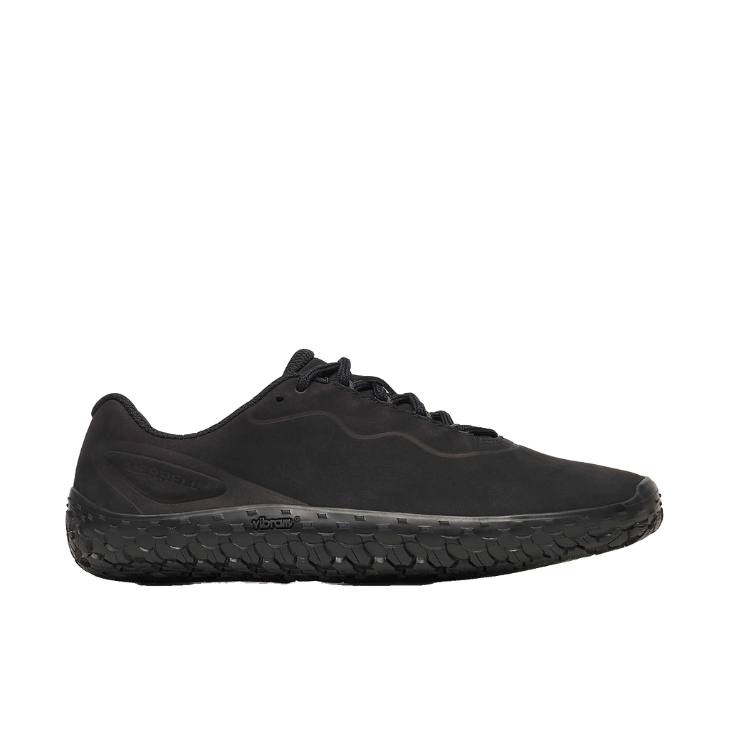 Merrell Vapor Glove 7 Leather Dam Black sneaker, sedd från sidan