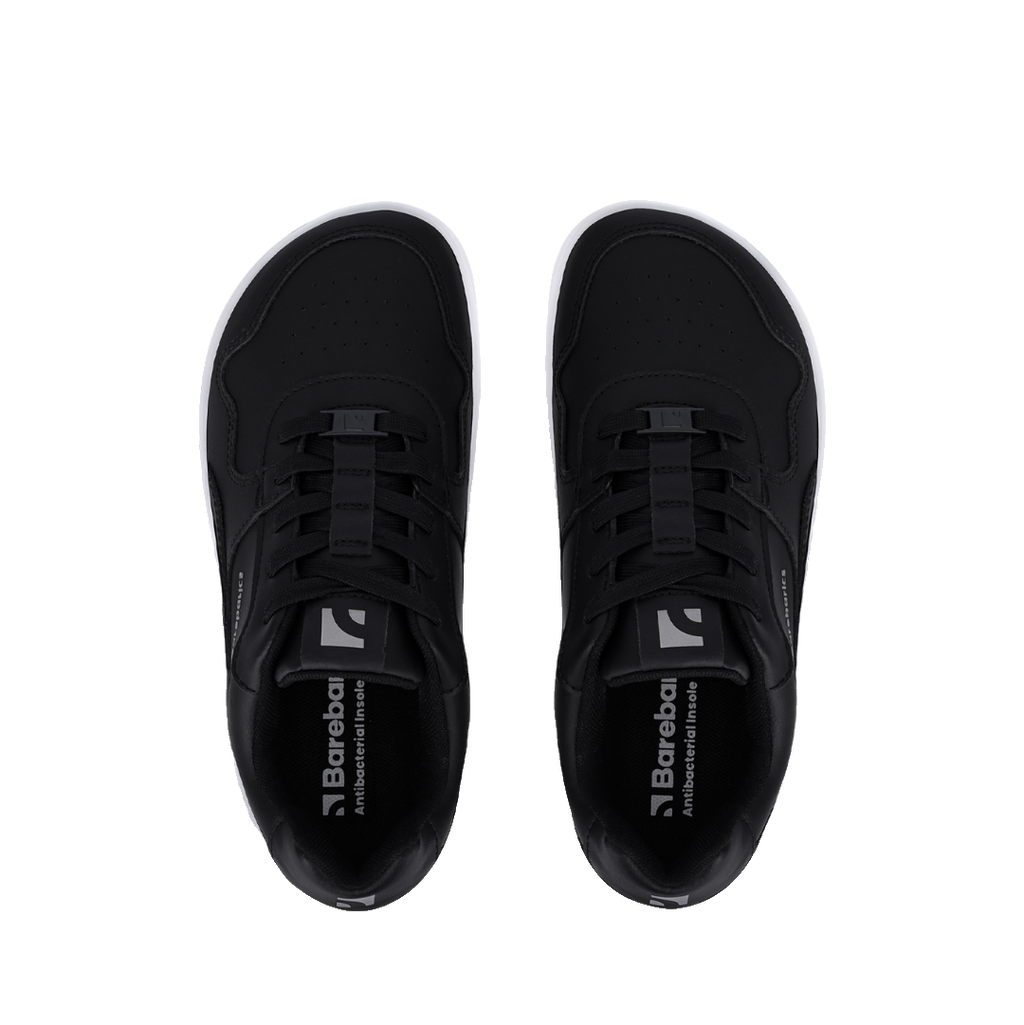 Barebarics Zing Läder Unisex Svart/Vit sneaker, ovanifrån