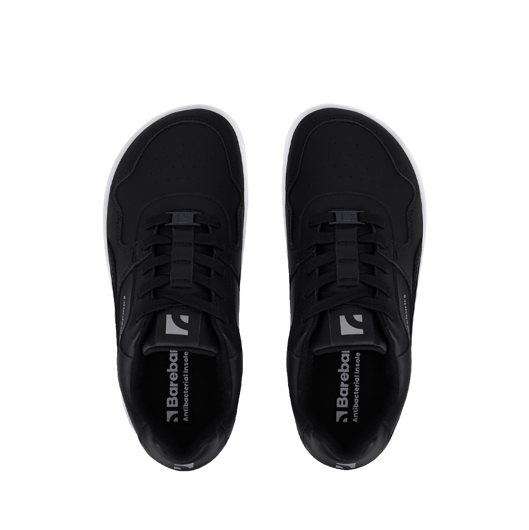 Barebarics Zing Läder Unisex Svart/Vit sneaker, ovanifrån