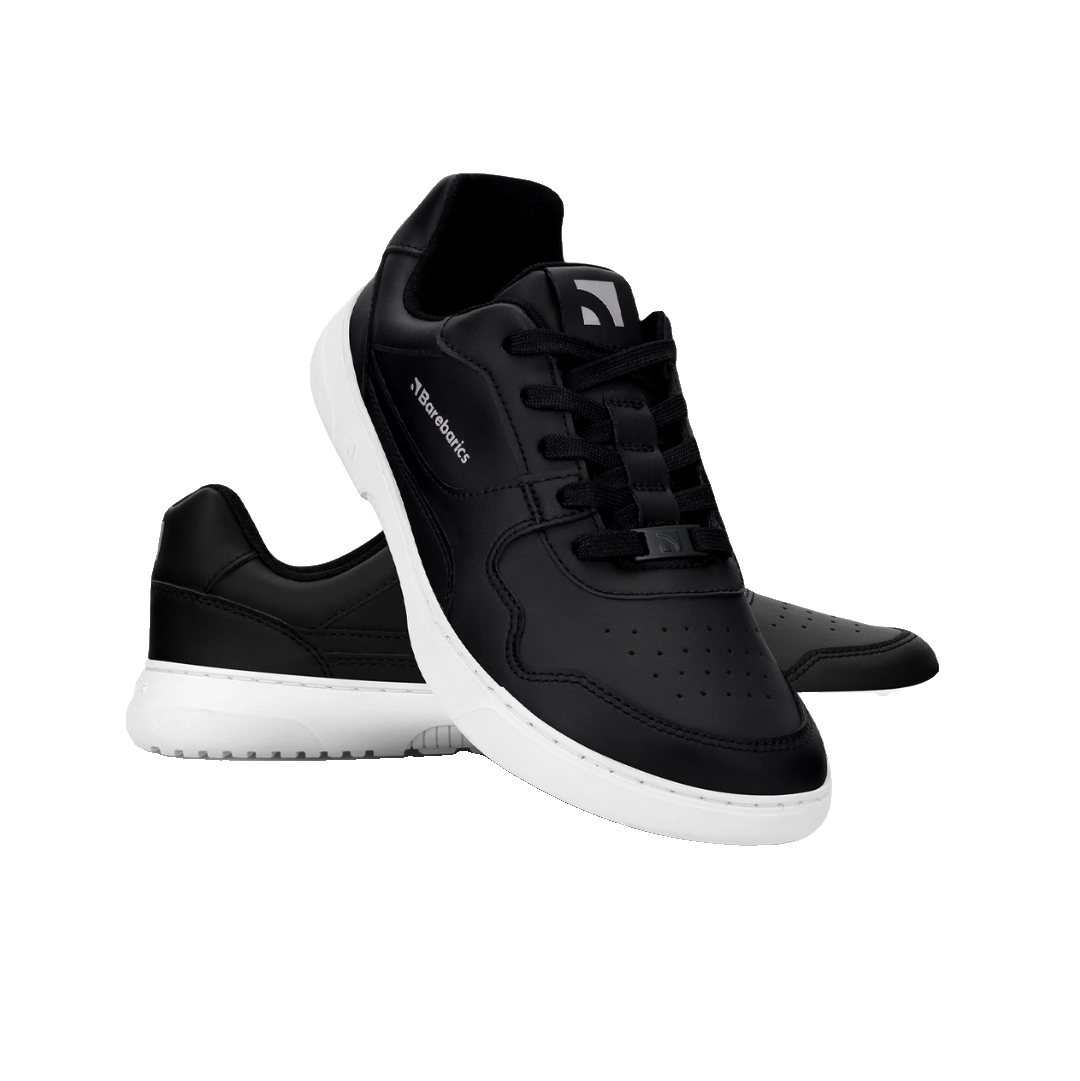 Barebarics Zing Läder Unisex Svart/Vit sneaker, detaljbild