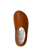 Vibae Zuma Leather Unisex Cognac sko, ovanifrån