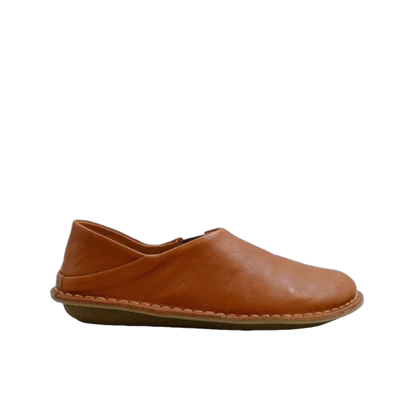 Vibae Zuma Leather Unisex Cognac sko, sedd från sidan