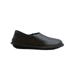 Vibae Zuma Leather Unisex Preto Black sko, sedd från sidan