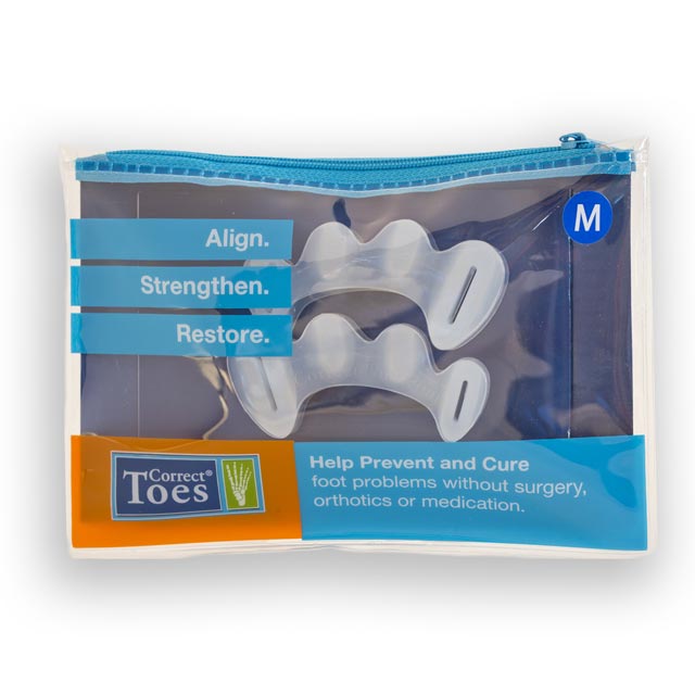 JoeNimble CorrectToes hjälper tårna att återfå sin naturliga position.